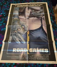 ROAD GAMES - ORIGINAL FOLDED POSTER - 1981 - JAMIE LEE CURTIS