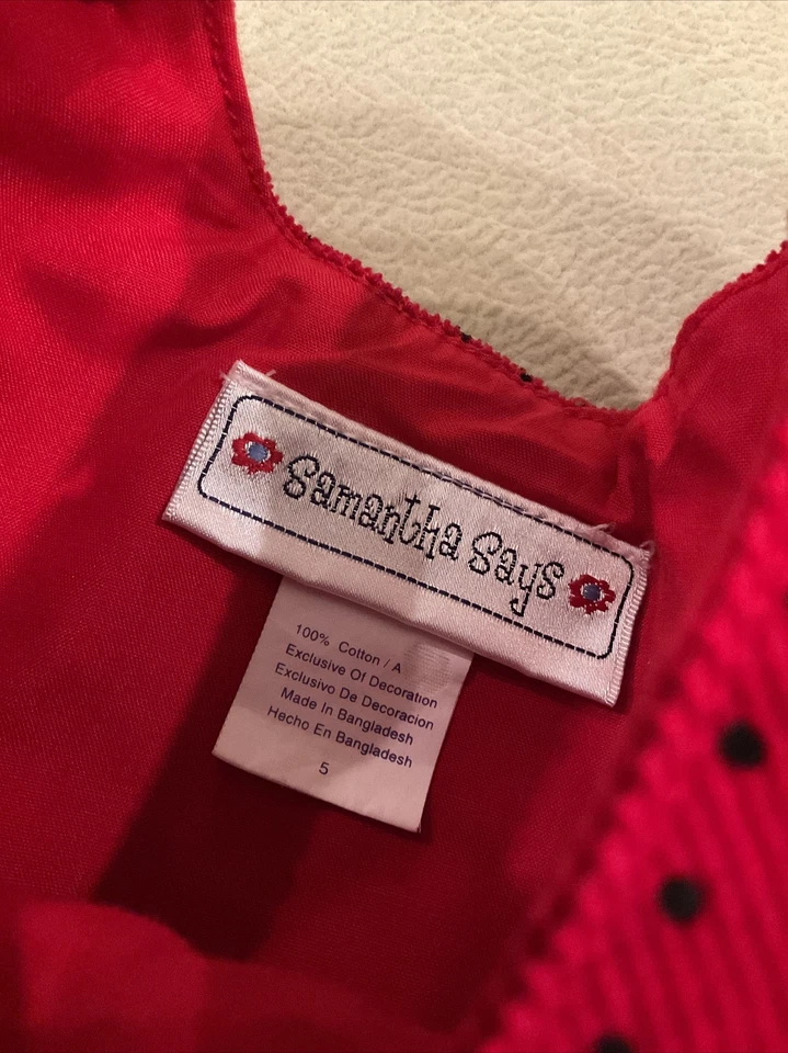 Vestido tipo jersey de pana Samantha Says 5 niñas vacaciones de Navidad Foto 3 de 4