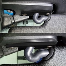 2pcs For Jeep 2018 Jk Jl 2018-22 20-22 Gladiator Wrangler Sun Visor Clips Black