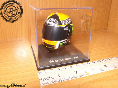 ESTEVE RABAT MOTO-GP ARAI HELMET CASCO CASQUE 1/5 2014 MONSTER