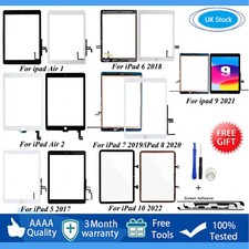For iPad 5/6/7/8/9/10 Air 1 2 Digitizer Touch Screen Replacement OEM IC + Tools
