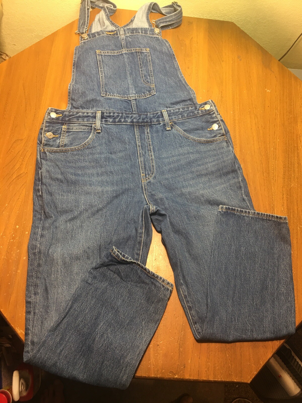 Rare Levi's Carpenter Bib Overalls Baggy Unisex Size … Gem