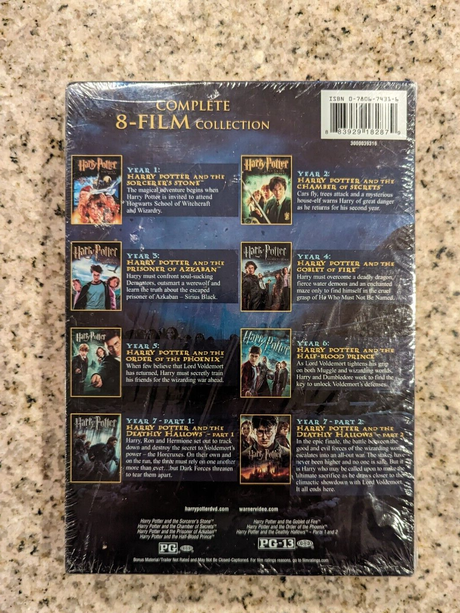 Harry Potter Complete 8-film Collection DVD Daniel Radcliffe NEW