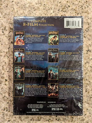 Harry Potter Complete 8-film Collection DVD Daniel Radcliffe NEW
