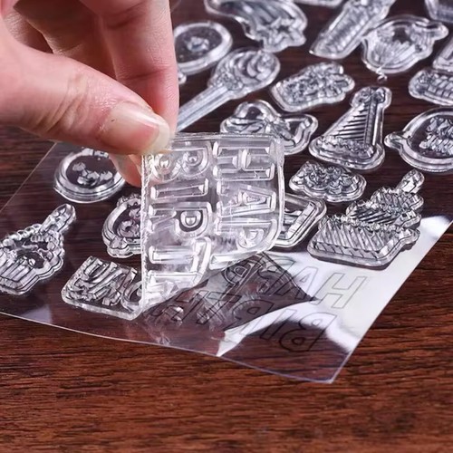 Asorted 13 Variations Clear Silicone Scrapbooking Card Making Transparent Stamps - Picture 5 of 21
