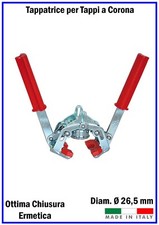 Tappatrice Manuale Per Tappi A Corona 26 Mm - Per Bottiglie Vino E Birra