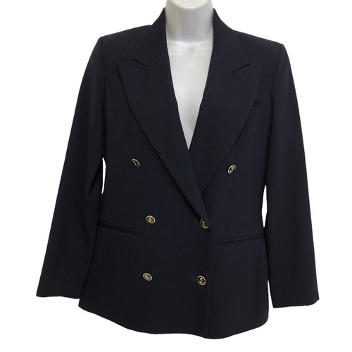 Ladies Austin Reed Navy Double Breasted 
