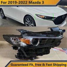 Front LED Headlight Assembly W/o Adaptive Right Passenger for 2019 2022 Mazda 3