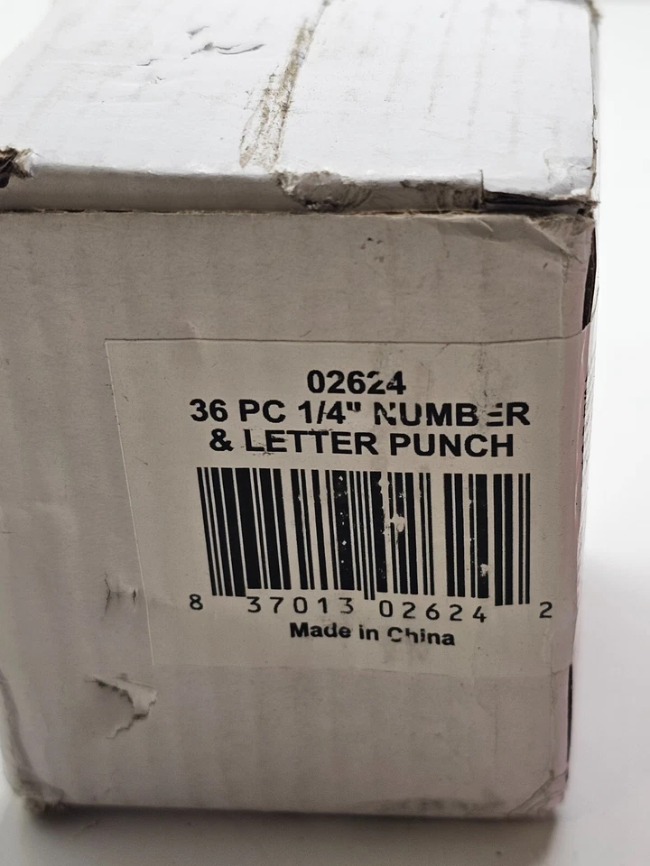 36 peças Hiltex 1/4" número e letra perfurado preto 02624 - Imagem 4 de 4