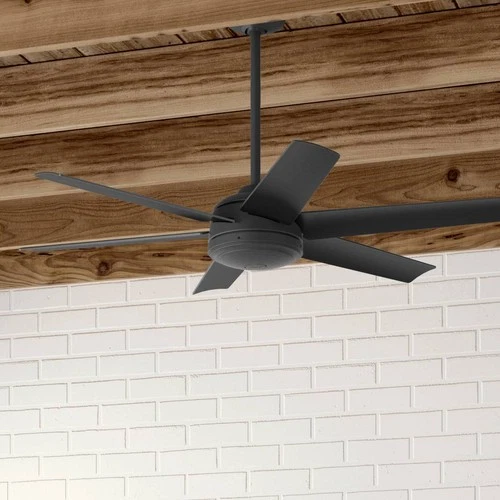 52" Hunter Jetty Matte Black WeatherMax Outdoor Fan with Wall Control - Picture 1 of 10
