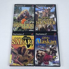 Sony PlayStation 2 Retro PS2 Video Game Lot of 4 Cabela’s Dangerous Hunts CIB US