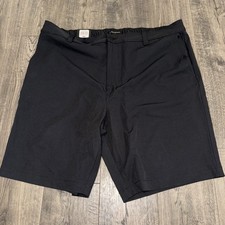 Banana Republic Shorts Men's 40 Black Comfort Flat Front Stretch Pocket NWT