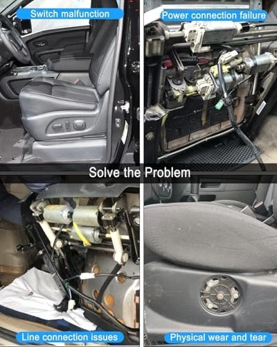 Interruptor de control del asiento eléctrico del lado del conductor delantero izquierdo apto para Nissan Titan Foto 4 de 4