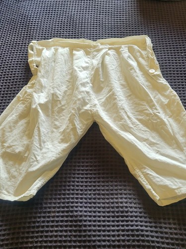 ANTIQUE EDWARDIAN COTTON BLOOMERS SHORTS BUTTON SIDES SIZE SMALL
