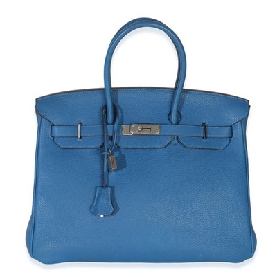 Hermès Bleu Zellige Togo Birkin 35 PHW