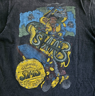 スケートボード 80s SIMS kamikaze t shirt Skateboards Vintage 80s 90s Sims Skateboard Kevin Staab Vision Street Wear