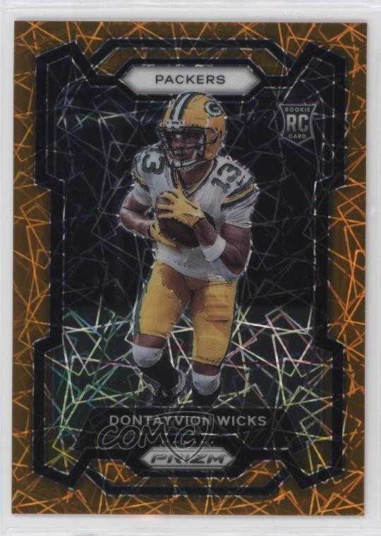2023 Panini Prizm Rookies Lazer Prizm Dontayvion Wicks #333 1k9t