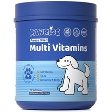 Dog Multivitamins with Probiotics, Glucosamine  Omega-3  200 Chews