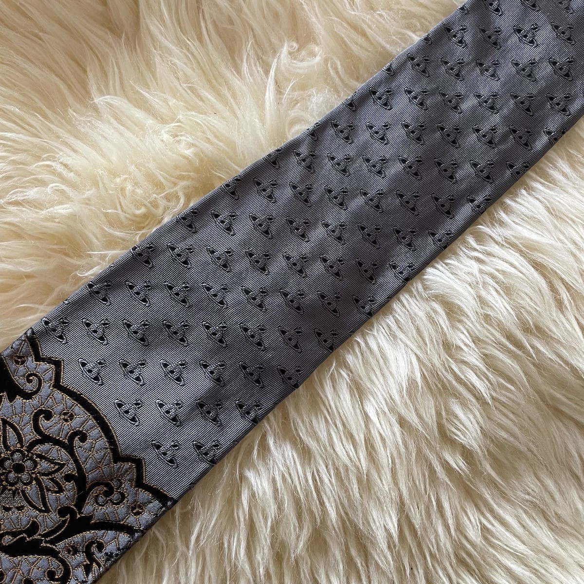 Vivienne Westwood Tie Orb Rare Design Designer Necktie 100% silk