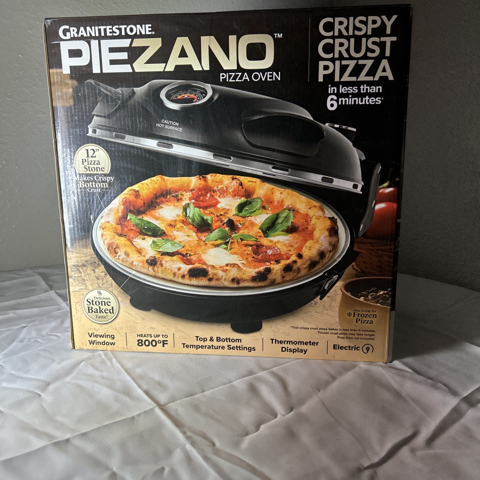 Granitestone Piezano Crispy Crust Electric Pizza Oven