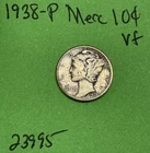 1938-P Mercury Dime 10c VF Very Fine 90% Silver See Pictures