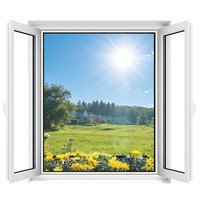 Fliegengitter Fenster Insektenschutz Zuschneidbar Klettband Weiß 130X150Cm