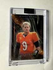 🔥Joe Burrow🔥 2026 Wild Card Matte Metal Encased Color Match True #1/1