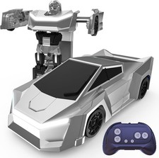 Cyber Remote Control Car for Kids, 2.4GHz Transform RC Truck Robot Toy W/ 2-in-1