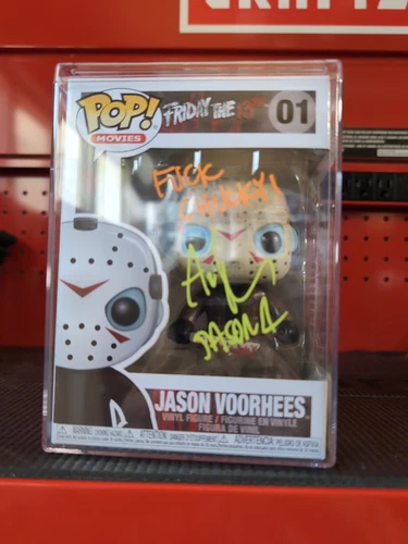 Funko Pop Jason Voorhees #01 Signed By Ari LehmanCert. By OCCM
