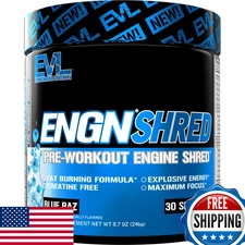 EVL Ultimate Pre Workout Powder - Thermogenic Fat Burn Support, Creatine-Free