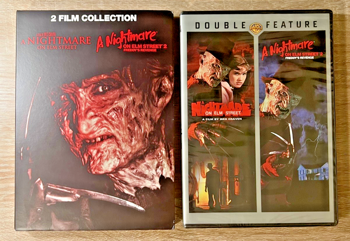 A Nightmare On Elm Street Double Feature DVD 1 2 Freddy Krueger