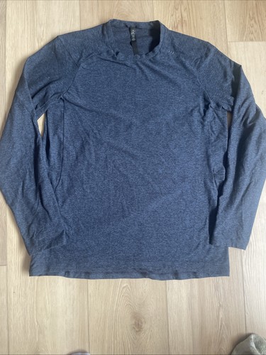 Lululemon Surge Warm Crew Shirt - HTTN  (Heathered True Navy) - Size XL