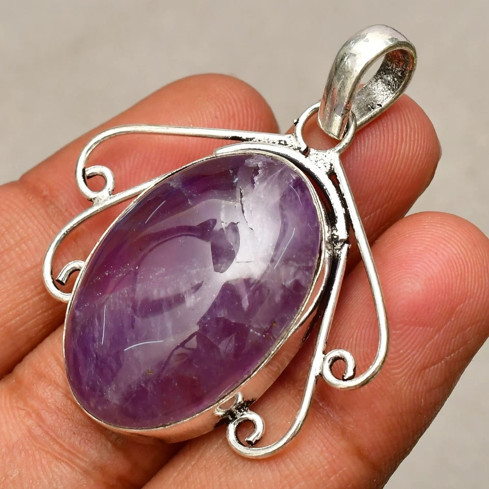 Ciondolo gioiello in argento sterling 925 fatto a mano con pietra preziosa... - Immagine 2 di 4