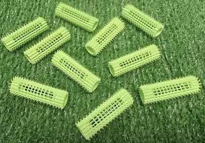 STÖHR 10 HAFTWICKLER 23mm grün ca. 6cm lang Lockenwickler Kunststoff NEUWARE Versand0€