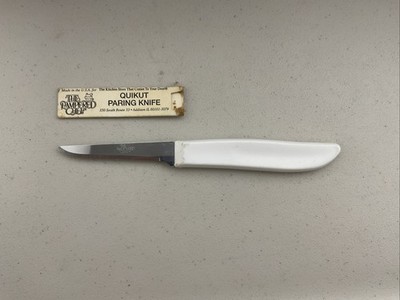 Pampered Chef Quikut Paring Knife White Handle 2.5'' Blade New in the package