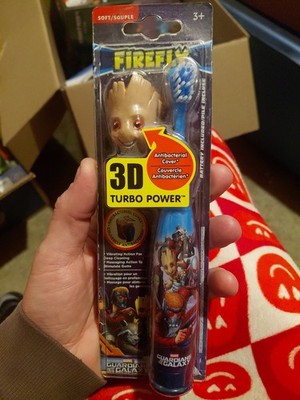 FIREFLY Marvel Guardians Of The Galaxy Groot Cover Battery Powered Toothbrush!!!