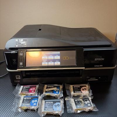 Epson Artisan 810 All-In-One Wireless Inkjet Printer Touchscreen Display Tested