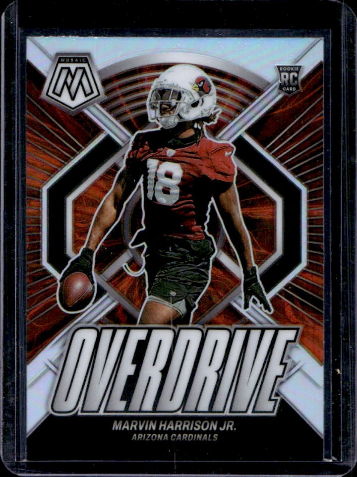 2024 Mosaic Marvin Harrison Jr. Overdrive RC Silver Rookie #2 Cardinals