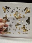 Vintage Mid-Century Modern Georges Briard Signed 5.75" Gold Leaf Butterfly Plate — photo 5