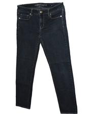 American Eagle Womens Super Stretch Skinny dk wash Blue Jeans SZ 10 W33/L30