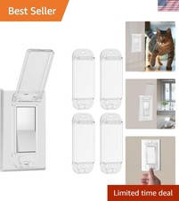 4 Pack Baby Proof Light Switch Guard: Clear Cover for Safety Style