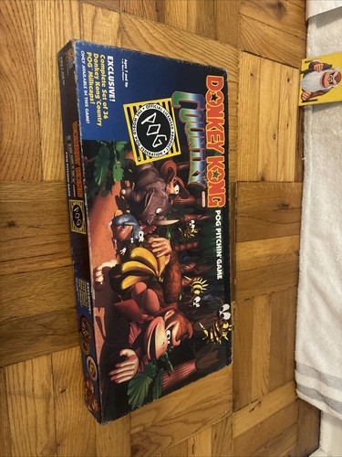 1995 Vintage Nintendo Donkey Kong Country Pog Pitchin Spiel 100% Komplett GELOCHT - Bild 18 von 24