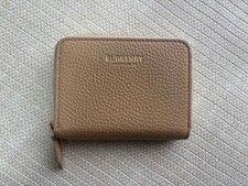 Burberry Nova Check Leather Bifold Wallet Ivory Beige near mint gift