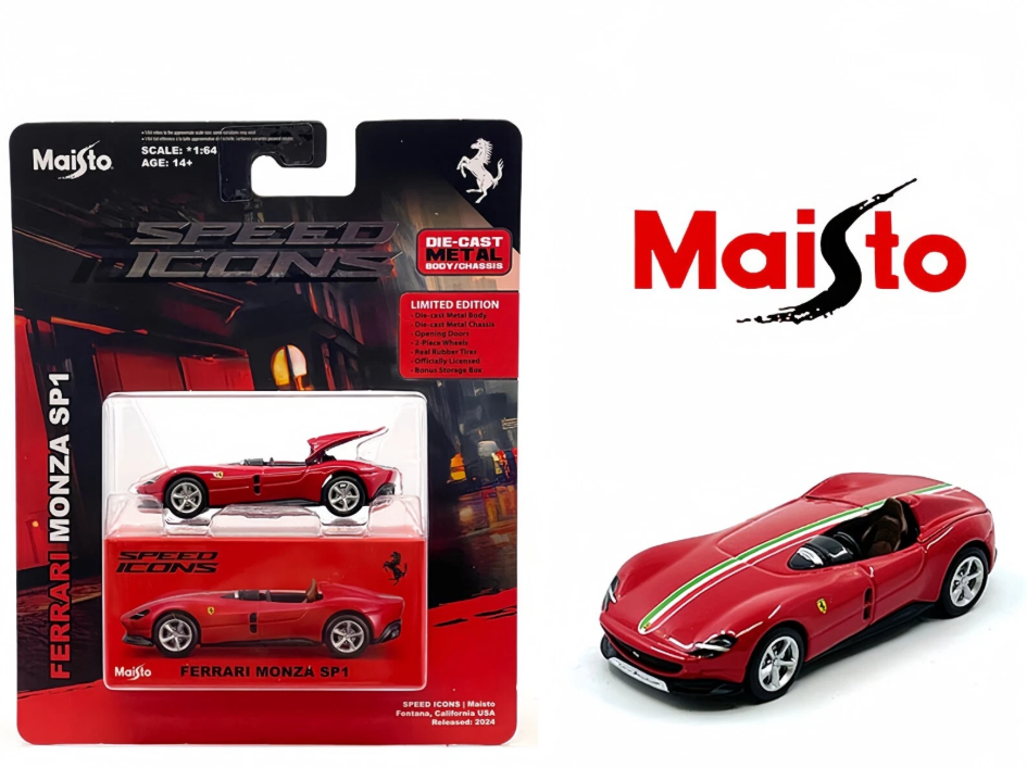 Maisto Speed Icons Ferrari Monza SP1 Red 1:64 | eBay