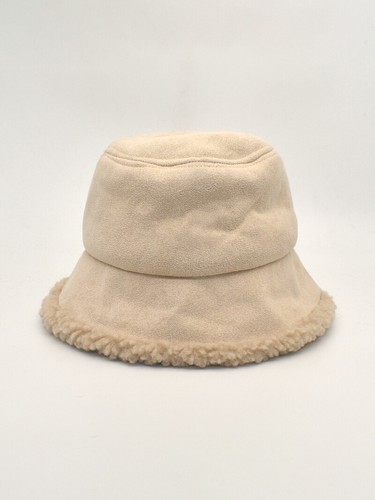Cappello pescatore pile invernale donna tesa larga beige caldo donna c131 |  eBay