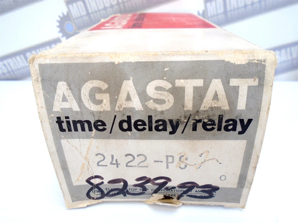 AGASTAT - 2422PC TIME DELAY RELAY - 240 VAC 1/4HP - Coil 120 VDC - .8-15 Sec NEW - Image 3 of 4