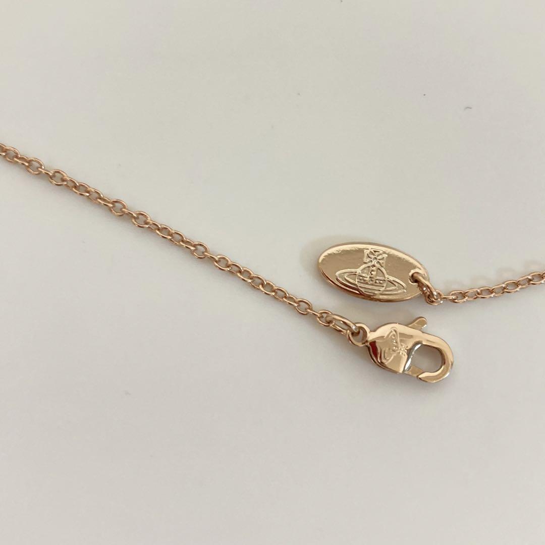 ★人気★ Vivienne Westwood Petra Necklace Pink Gold Vivienne Westwood Petra Pendant Pink Gold One Size In