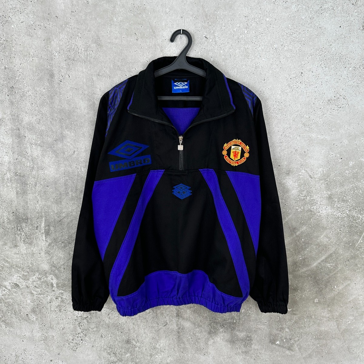 Umbro Manchester United ドリルトップ　90s MANCHESTER UNITED 1990's TRAINING FOOTBALL JACKET UMBRO