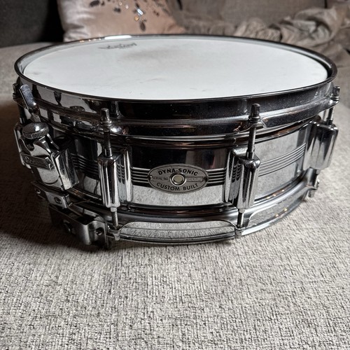 Vintage 60’s-70’s Rogers 5-Line Dyna-Sonic 14" x 5" Chrome COB 10 Lug Snare Drum