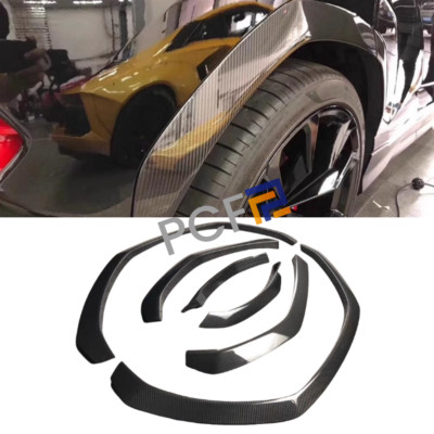 Fit For 2018-2021 Lamborghini Urus OEM Styel Dry Carbon Fiber Wheel Arches 6Pcs